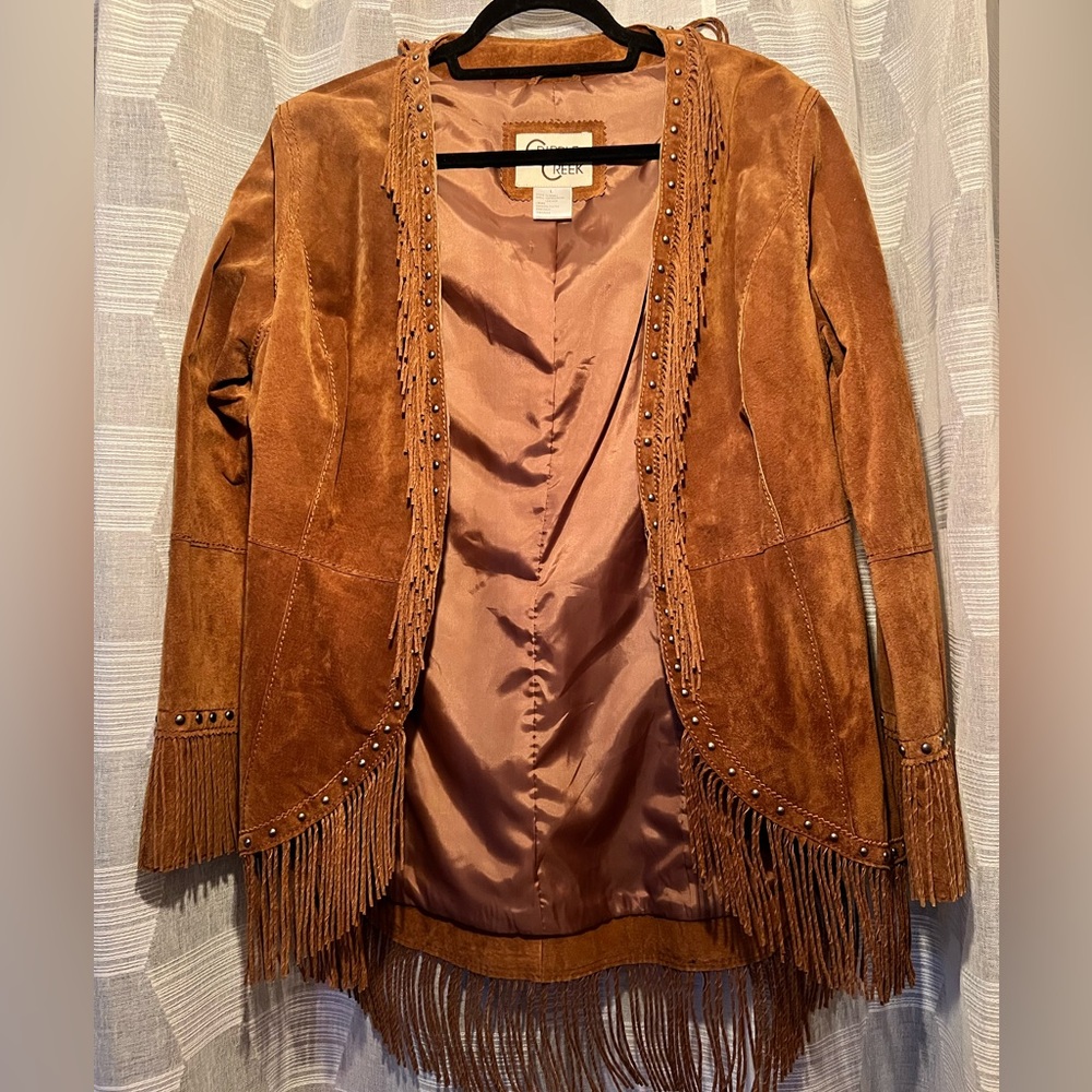 Cripple Creek Tassle Leather Jacket